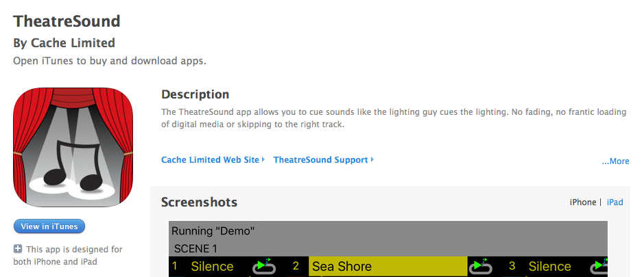 See TheatreSound on iTunes
