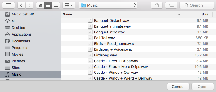 Open File Dialog